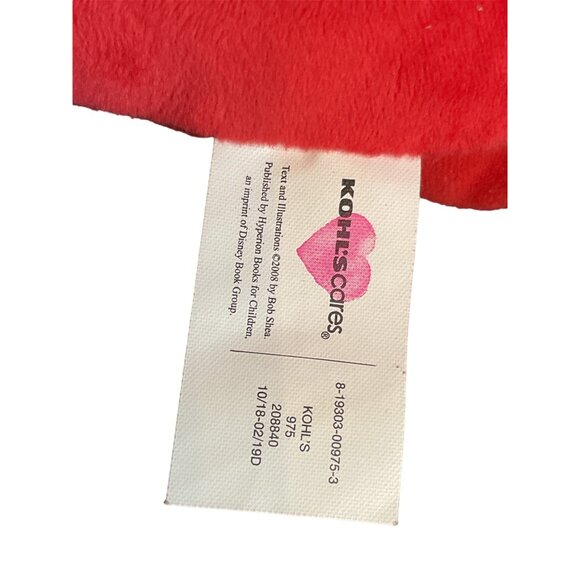 2018 Kohls Cares Dinosaur Vs Bedtime Bob Shea Plush Stuffed Animal Red Teeth - Picture 4 of 5